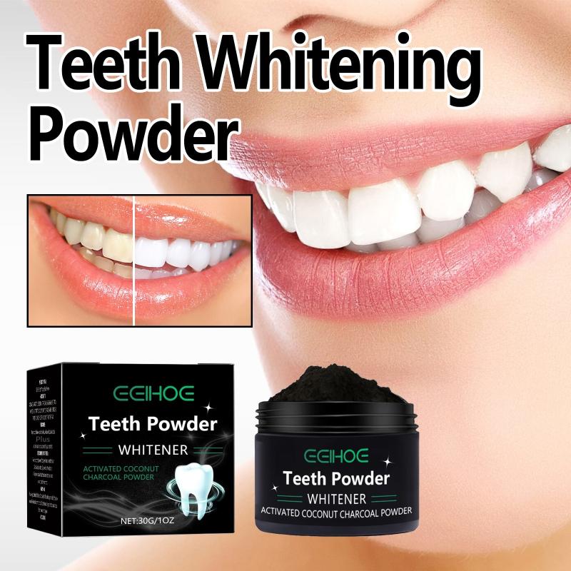 Teeth Whitening Charcoal - 歯のホワイトニングパウダー チャコール/重曹歯のホワイトニングパウダー、毎日の使用のための天然ホワイトナー、安全なエナメルケア