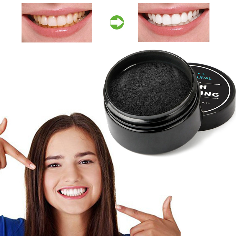 Teeth Whitening Charcoal - 30グラム美白パウダー歯磨き強力な美白歯粉末木炭口腔衛生ケアクリーニング活性炭粉末