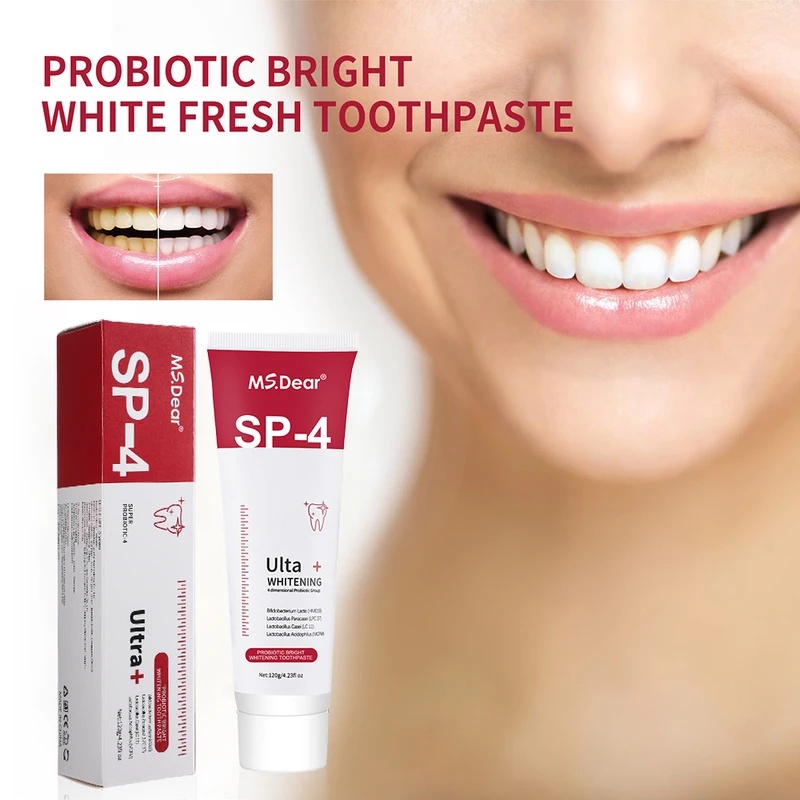 SP-4 プロバイオティクス配合のホワイトニング歯磨き粉。歯 - Teeth Whitening Enzymes のレビューと価格
