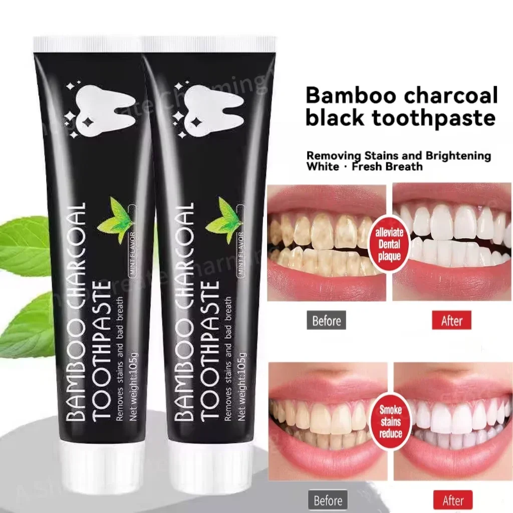 竹炭配合のホワイトニング歯磨き粉。口腔ケアに最適。強力な洗浄 - Teeth Whitening Charcoal のレビューと価格