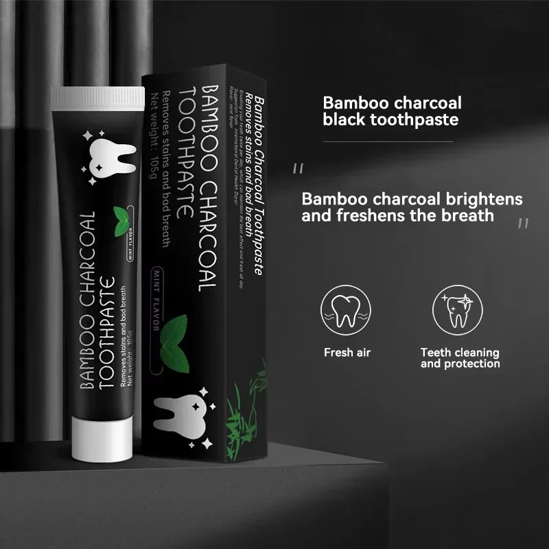 竹炭配合のホワイトニング歯磨き粉。口腔ケアに最適。強力な洗浄 - Teeth Whitening Charcoal のレビューと価格