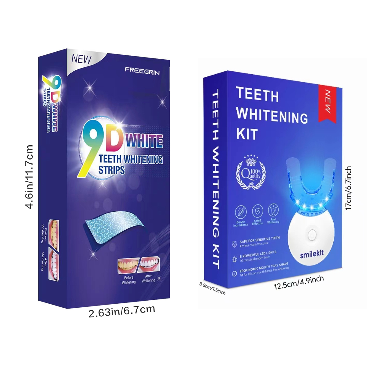 歯のホワイトニングキット - 5X LEDライト歯のホワイト - Teeth Whitening Clinic のレビューと価格