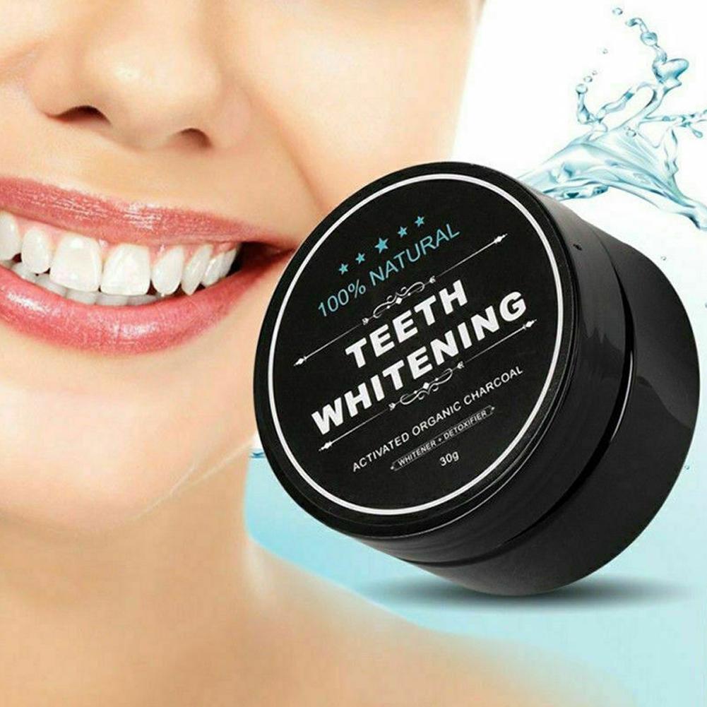 活性化有機炭パウダー歯磨き粉、歯をきれいにし、強化し、ホワイ - Teeth Whitening Charcoal Powder のレビューと価格