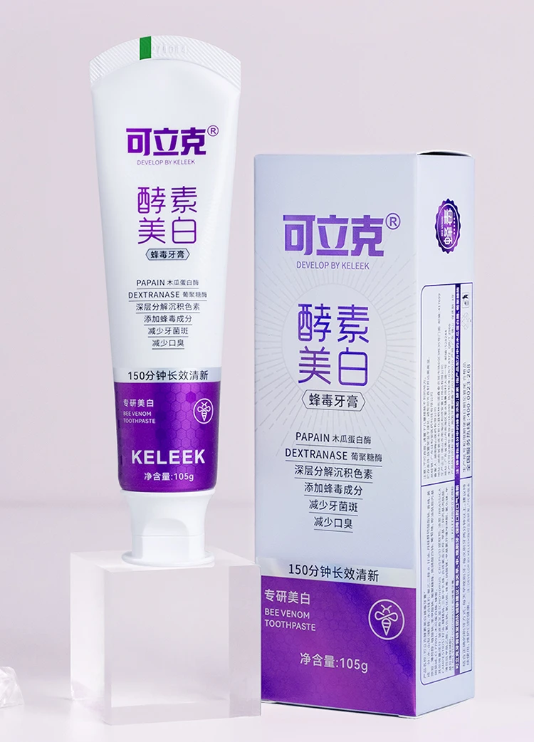 105g KELEEK 酵素ホワイトニング蜂毒歯磨き粉は、汚 - Teeth Whitening Enzymes のレビューと価格