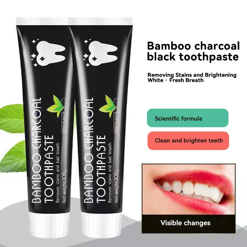 ホワイトニング歯磨き粉竹炭歯磨き粉は口臭を吸収し、黄ばんだ歯 - Teeth Whitening Charcoal のレビューと価格