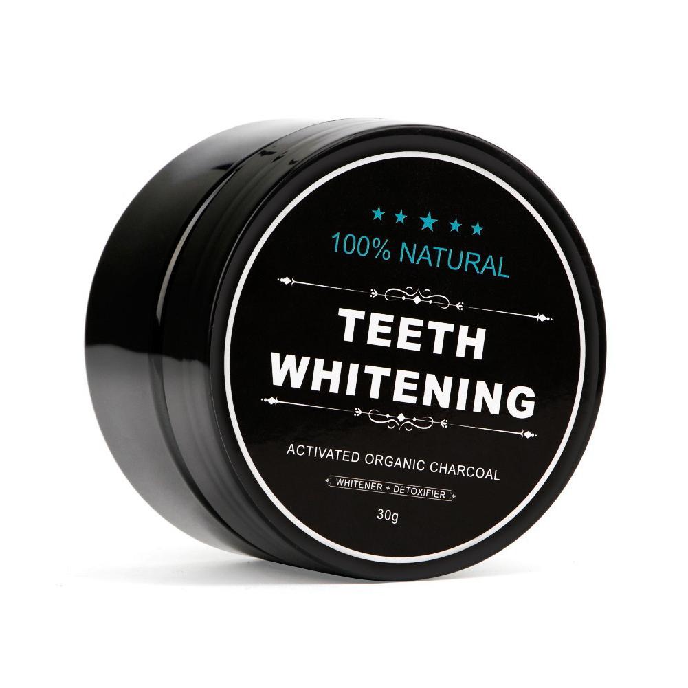 歯のホワイトニングパウダー 天然オーガニック活性竹炭 黄ばみ - Teeth Whitening Charcoal Powder のレビューと価格