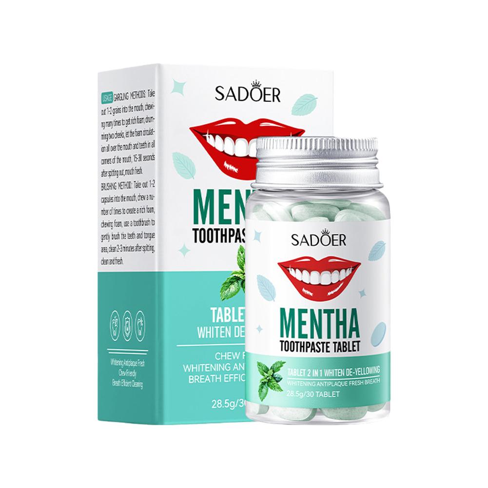 ミント固体歯磨き粉タブレットミントフレーバー歯息マウスウォッ - Teeth Whitening Charcoal のレビューと価格