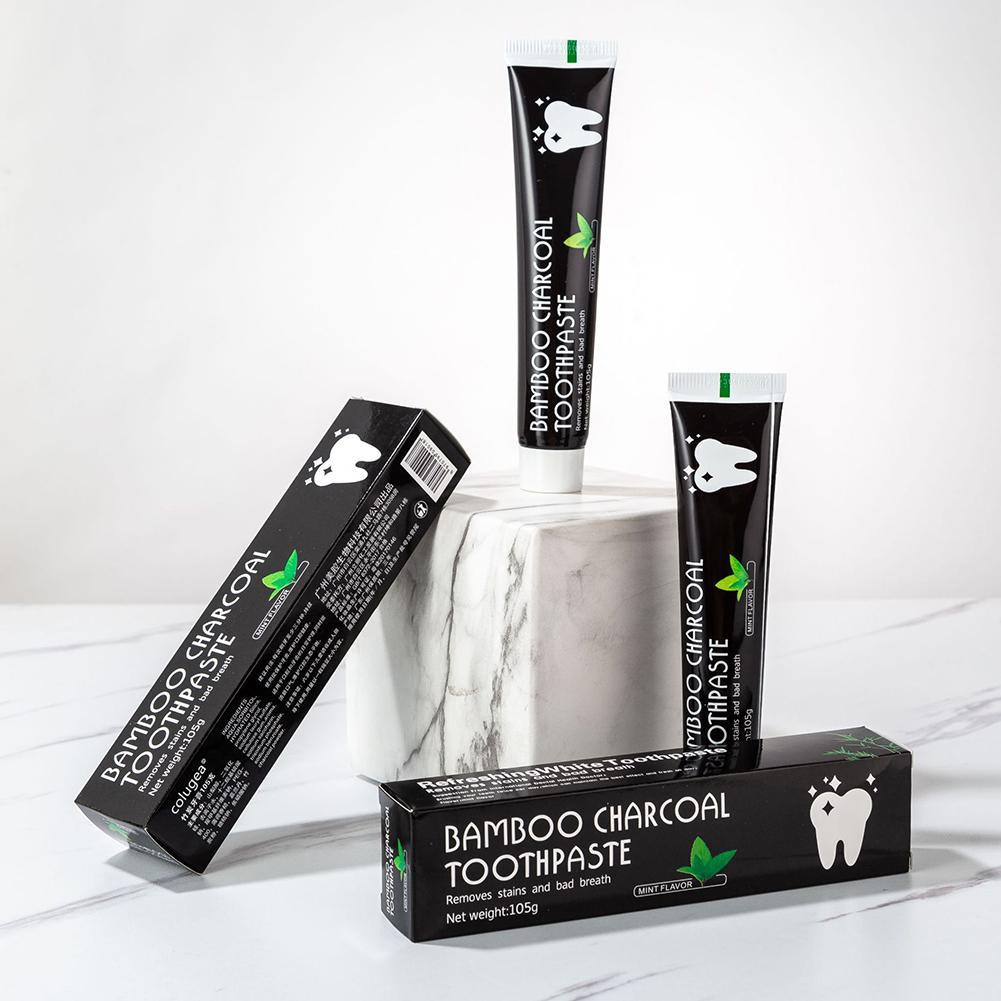 竹炭歯磨き粉で息を爽やかに、口腔の奥深くまで洗浄、歯の汚れ除 - Teeth Whitening Charcoal のレビューと価格