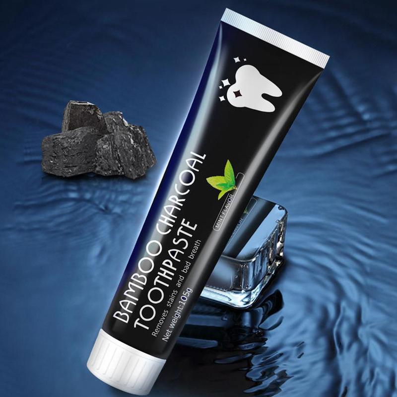 歯のホワイトニング効果のある、活性炭配合のミント風味の天然歯 - Teeth Whitening Charcoal のレビューと価格