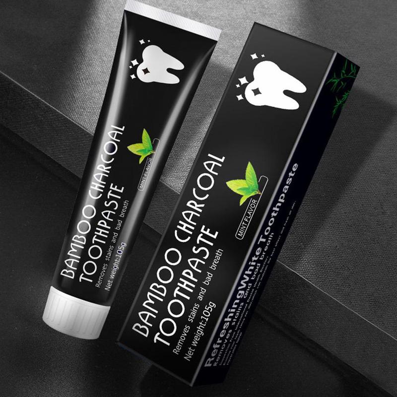歯のホワイトニング効果のある、活性炭配合のミント風味の天然歯 - Teeth Whitening Charcoal のレビューと価格